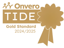 Onvero gold TIDE badge 2024 to 2025